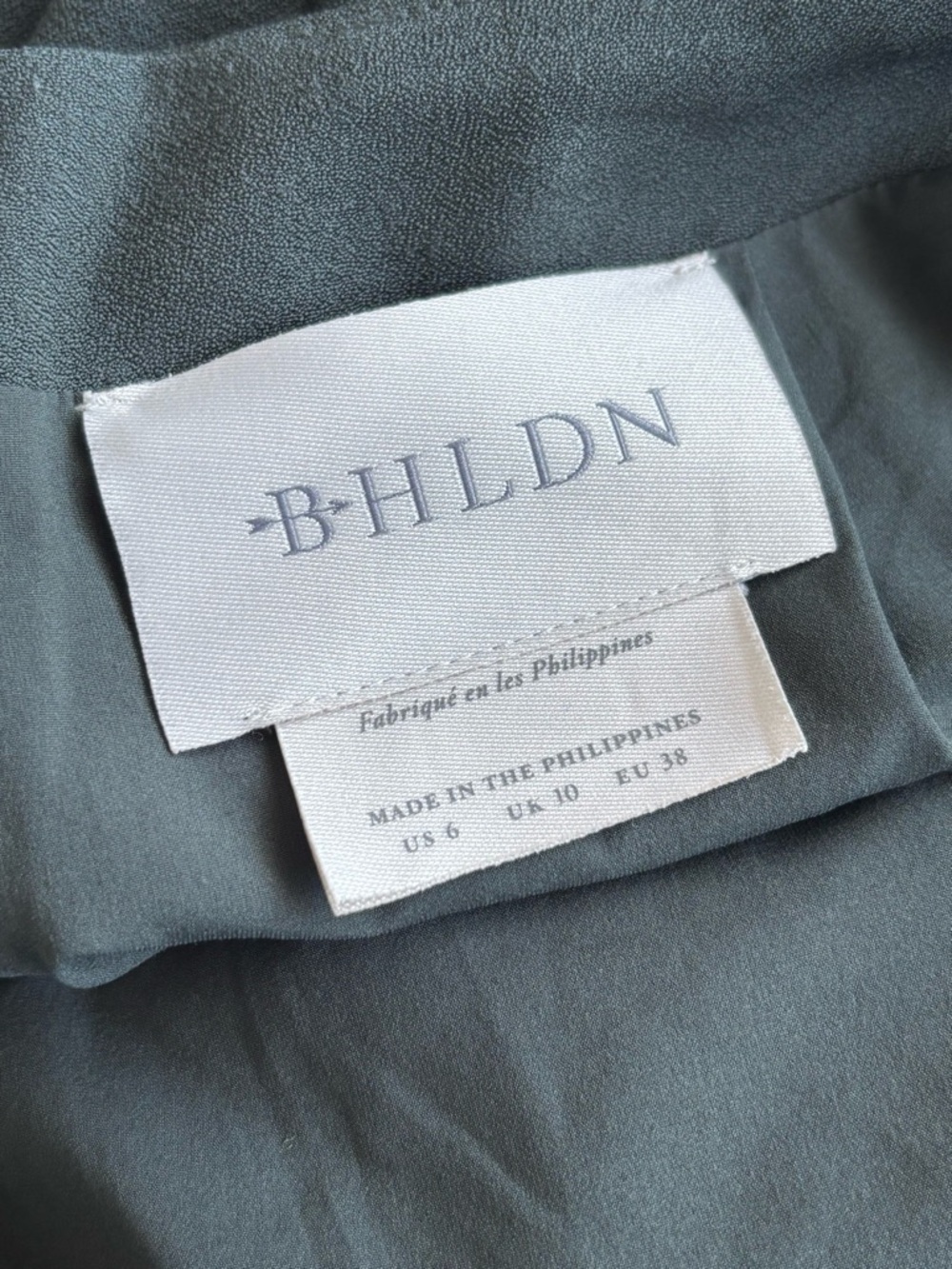 BHLDN 'Gavin' dress dark olive midi size 6 - Picture 8 of 9